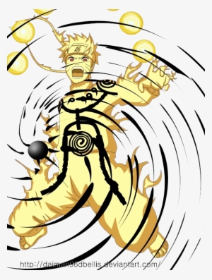 Naruto Uses Bijū Rasengan In Incomplete Kyūbi Chakra - Naruto