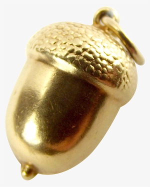 Acorn Transparent Gold Png Free Library - Charm Bracelet