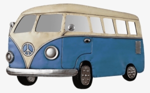 Download - Blue Campervan Metal Wall Art