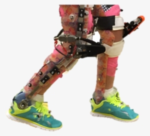 Study Participant Wearing A Robotic Exoskeleton - Knee Exoskeletons