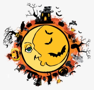 Halloween Moon Clip Art - Halloween Pumpkin Throw Blanket