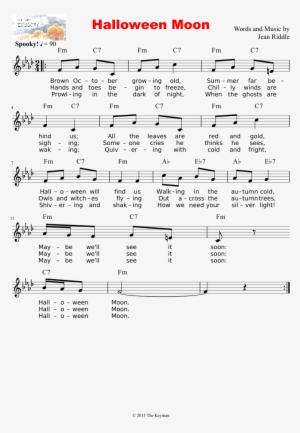 Halloween Moon Sheet Music Composed By Words And Music - Sheet Music