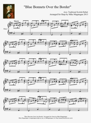 "blue Bonnets Over The Border" Sheet Music Composed - All The Blue Bonnets Over The Border Pipe Music