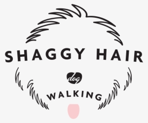 Shaggy Hair Dog Walking Logo - Dog Walking Business Names