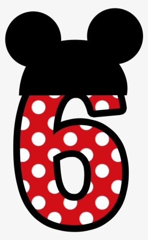 N Meros Para Montagens Digitais Tema E - Number 6 Mickey Mouse