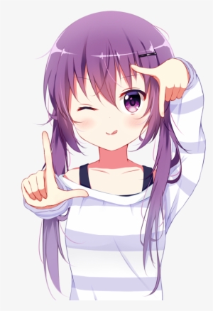 Eyebrows Visible Through Hair Gochuumon Wa Usagi Desu - Anime