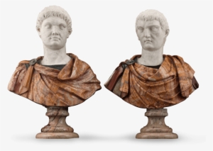 Depicting The Roman Rulers Of Otho And Tiberius, These - Italian Statues Png