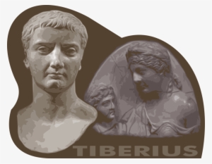 Vector Illustration Of Roman Emperor Tiberius Established - Giclee Painting: Head Of Tiberius, 61x41in.