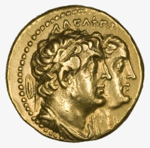 Portraying Ptolemy Ii And Arsinoe Ii, 285/246 B - Ancient Greek Coin Png