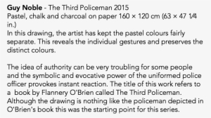 The Third Policeman 2015 Pastel, Chalk And Charcoal - Number
