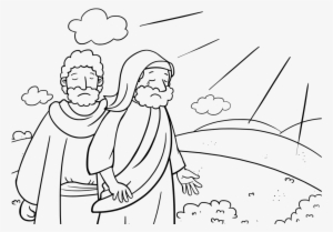 Bible Coloring Book Burning Bush God Drawing Free Commercial - Moises Y Aaron Para Colorear