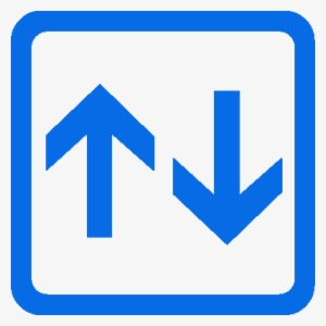 Elevator Icon Arrows - Blue Elevator Icon