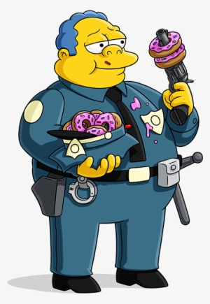Clancy Wiggum Animation Comics And Manga - Simpsons Officer Eddie Van