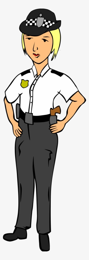 Open - Cartoon English Police Woman