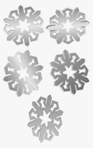 Silver Snowflakes Png Clip Art Image - Clip Art