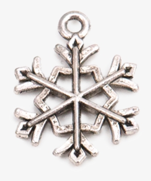 Silver Hexagonal Snowflake Charm - Locket