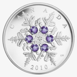 Tanzanite Snowflake 2010 Proof Silver Coin 20$ Canada