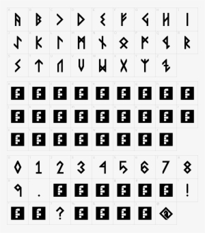 Font Characters - Viking Runes Font Download