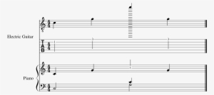 Cross-staff Notes Don't Paste Well On Linked Tablature - Cat Toying With Note V.2 Square Sticker 3" X 3"