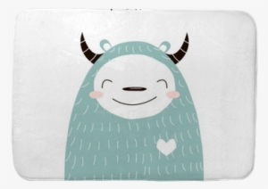 Funny Yeti With Quote - Illustration