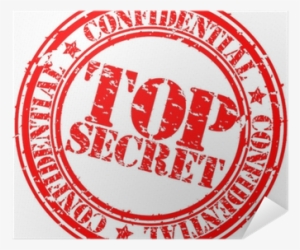 Grunge Top Secret Rubber Stamp, Vector Illustration - Secret Pal
