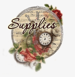 Hampton Art Stamps - Industrial Gear Wall Clock, Brown