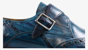 Monks Nicolas 2 Ice Blue Shade & Lines Navy Hrs - Slip-on Shoe