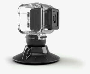 Polaroid Waterproof Case / Suction Mount Combo - Polaroid Cube Waterproof Case & Suction Cup Mount