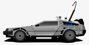 Delorean Time Back To Free Vector Graphic - Back To The Future Png