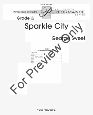 Sparkle City Thumbnail - Perpetuoso Brian Holmes Sheet Music Violin