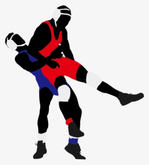Wrestling Silhouette Clip Art At Getdrawings - Silhouette Wrestling