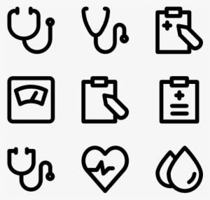 Health Care Icon Set - Hand Drawn Icons Png