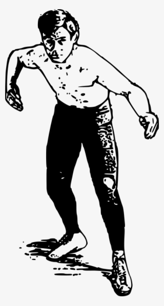 Vintage Wrestler Clipart Png