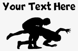 Wrestling Silhouette Laptop Skins - Bear Cub Silhouette