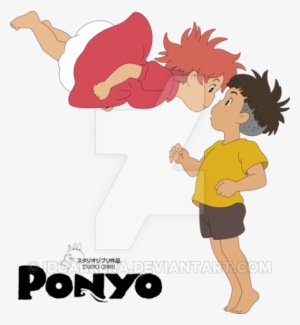 Go To Image - Ponyo On The Cliff Png