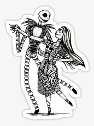 "jack And Sally, The Love Story" Stickers By Camserese - Shirt