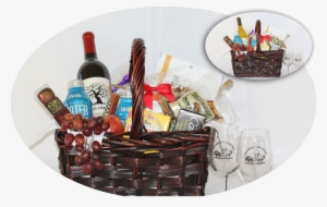Executive Basket With Red Or White Wine - Basket