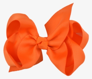 Orange Ribbon Transparent - Orange Ribbon Bow Png