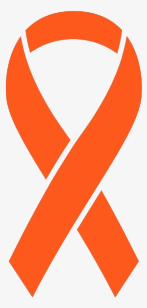 Ribbon Sticker Icon Orange2 - Post Traumatic Stress Disorder Symbol