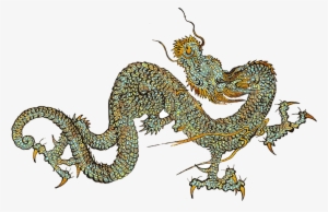Gold And Silver Dragon In Fight - Chinese Dragon