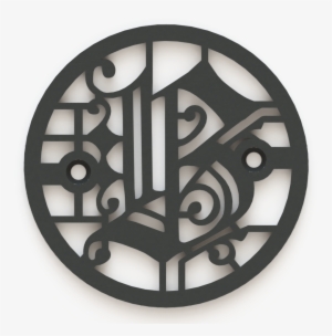 25in Custom Decorative Drain Cover Design - Decorative Drain Cover