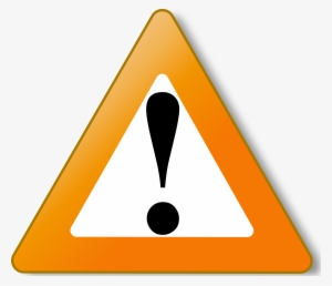 Cool Clipart Hazard - Warning Orange