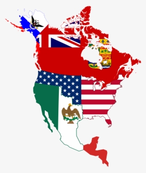 File North American Historic Flag Map Png Wikimedia - Flag Map Of North America