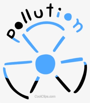 Bio Hazard Sign With Pollution Message Royalty Free - Clip Art