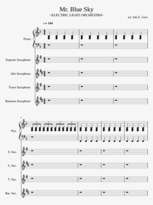 Blue Sky Sheet Music Composed By Arr - Joy Of Painting Theme Sheet Music