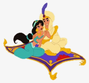 Aladdin And Jasmine - Aladdin And Jasmine On Carpet Png