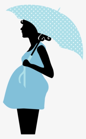Pregnancy Silhouette Drawing Cartoon Woman - Desenho Mulher Gravida Png