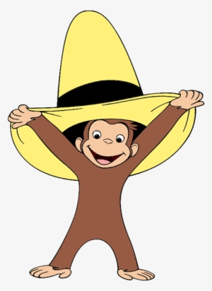 Curious George Clipart Christmas Banner Library - Curious George With Hat