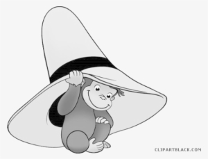 Curious George Clipart Monkey - Black And White Curious George