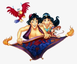 Aladdin And Jasmine Magic Carpet Clipart - Aladdin Disney